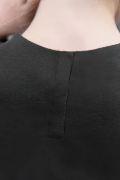 T-shirt Noir volanté