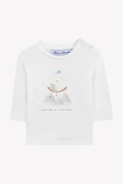 T-shirt Ecru illustration yeti