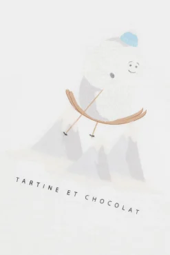 T-shirt Ecru illustration yeti