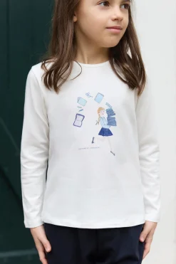 T-shirt Ecru illustration back to school