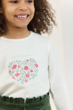 T-shirt Magenta illustration amour floral