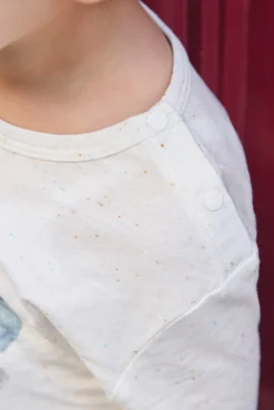 T-shirt Ecru illustration raton laveur