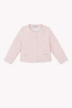 Veste Rose poudré tweed